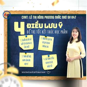 Lịch thi kết thúc học phần K47 lần 1, kì 1, năm học 2025 -2026