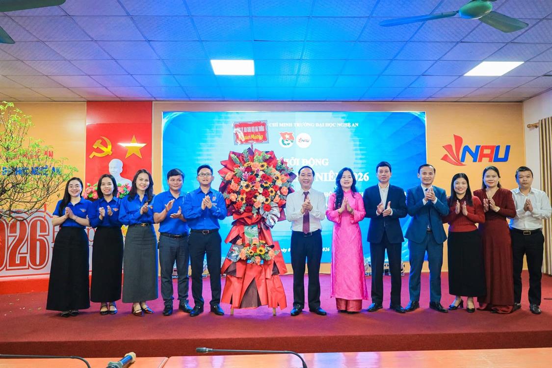 Tuổi trẻ Khoa Kinh tế – Quản trị kinh doanh hưởng ứng Lễ phát động Tháng Thanh niên NAU năm 2026