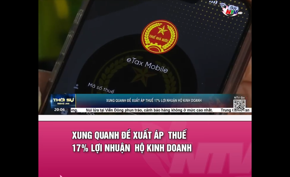 PGS.TS HỒ THỊ HIỀN TRAO ĐỔI VỀ CHÍNH SÁCH THUẾ SUẤT 17% ĐỐI VỚI HỘ KINH DOANH TRÊN SÓNG TRUYỀN HÌNH NGHỆ AN