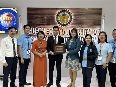 Thắt chặt hợp tác quốc tế - Trường Đại học Nghệ An đến thăm và làm việc tại Trường Đại học Khoa học và Công nghệ Nueva Ecija, Philippines