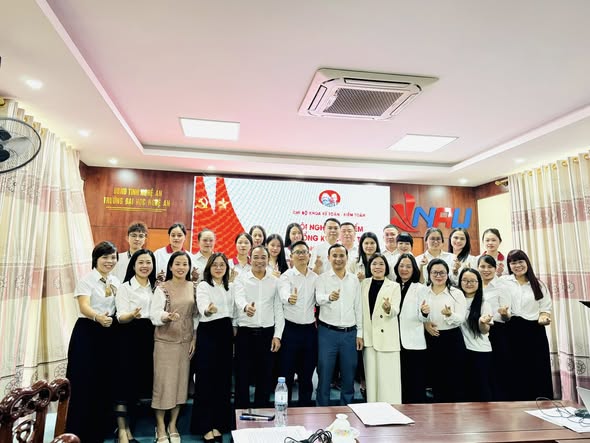 Hội nghị kiểm điểm và tổng kết công tác xây dựng Đảng năm 2025 - Chi bộ khoa Kế toán - Kiểm toán