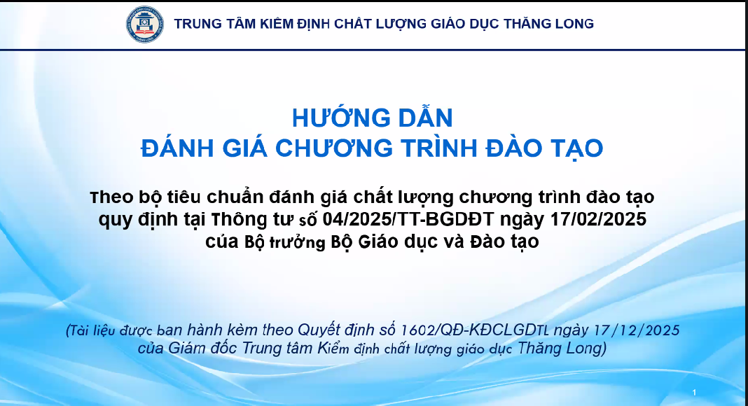TRƯỜNG ĐẠI HỌC NGHỆ AN THAM GIA HỘI NGHỊ TẬP HUẤN HƯỚNG DẪN, ĐÁNH GIÁ CHƯƠNG TRÌNH ĐÀO TẠO THEO THÔNG TƯ SỐ 04/2025/TT-BGDĐT