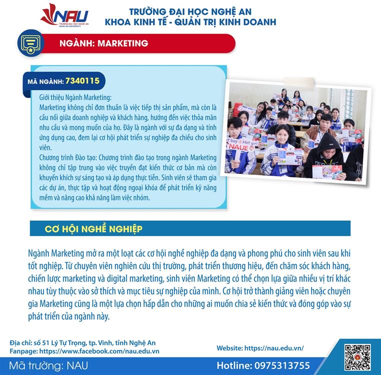 NGÀNH MARKETING - KHƠI DẬY NIỀM ĐAM MÊ VÀ CHINH PHỤC THẾ GIỚI KINH DOANH HIỆN ĐẠI!