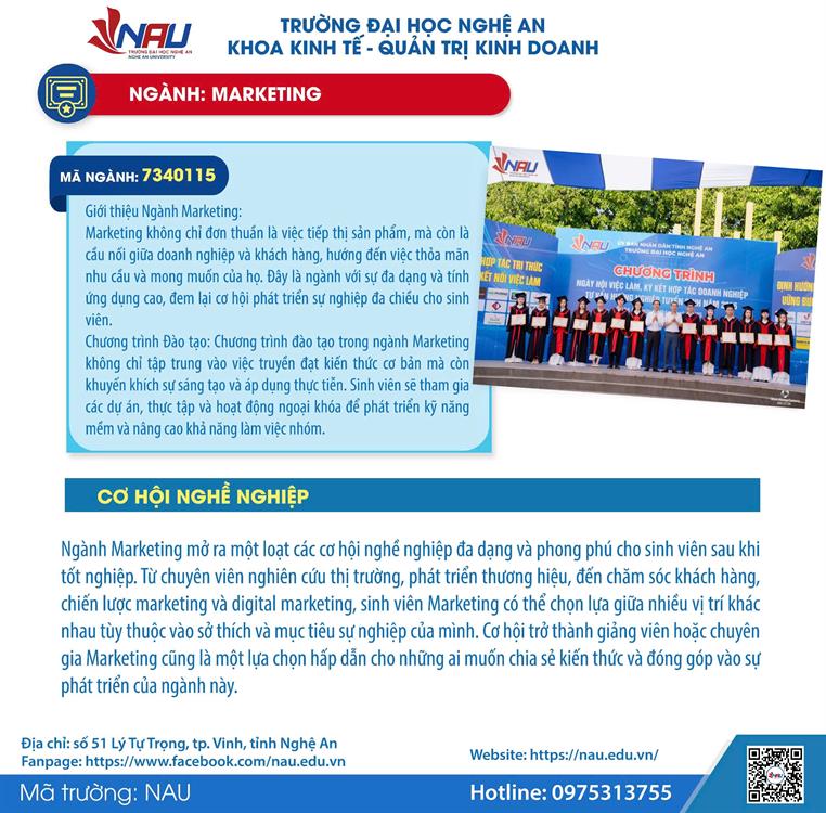 GIỚI THIỆU CHƯƠNG TRÌNH ĐÀO TẠO NGÀNH MARKETING NĂM 2025