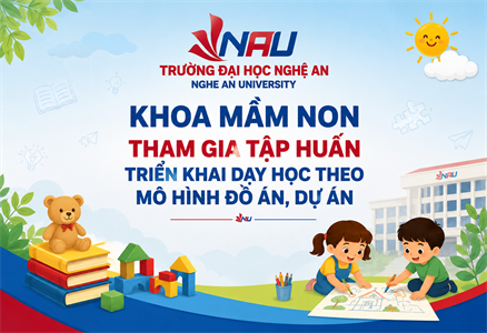 KHOA MẦM NON THAM GIA TẬP HUẤN TRIỂN KHAI DẠY HỌC THEO MÔ HÌNH ĐỒ ÁN, DỰ ÁN