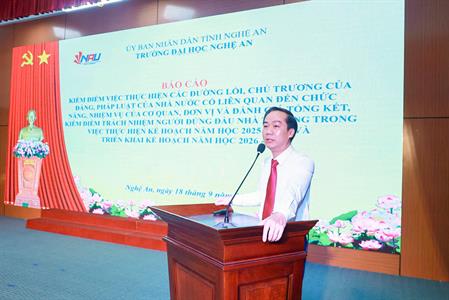 Hội nghị viên chức, người lao động Trường Đại học Nghệ An, năm học 2026 – 2027